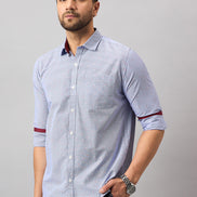 Blue Printed Shirt