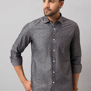 Dark Grey Printed Shirt