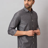 Dark Grey Printed Shirt