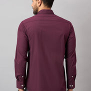 Maroon Printed Shirt