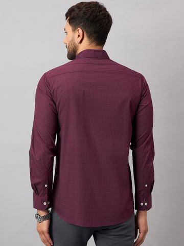 Maroon Printed Shirt