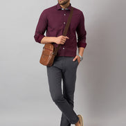 Maroon Printed Shirt