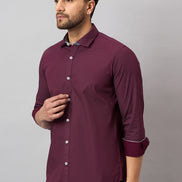 Maroon Printed Shirt