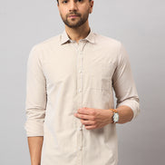 Beige Striper Shirt