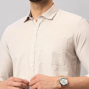 Beige Striper Shirt