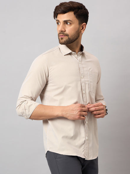 Beige Striper Shirt