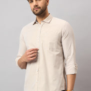 Beige Striper Shirt
