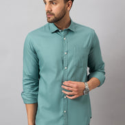 Sea Green Solid Shirt
