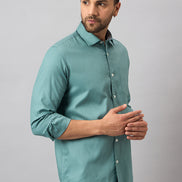 Sea Green Solid Shirt
