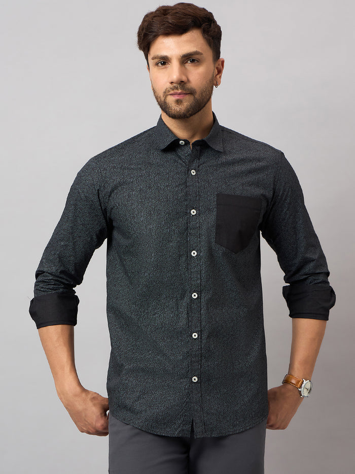 Black Printed Shirt