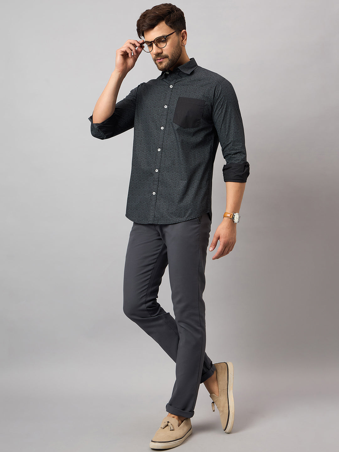 Black Printed Shirt