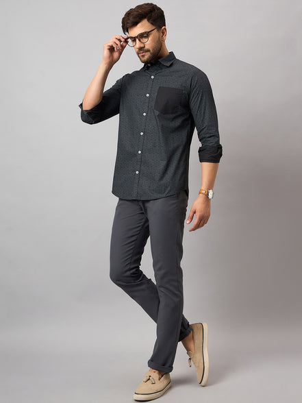 Black Printed Shirt
