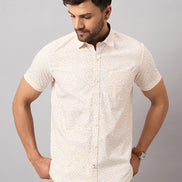 Off White Printed Shirt