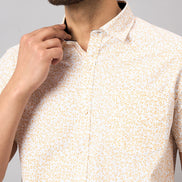 Off White Printed Shirt