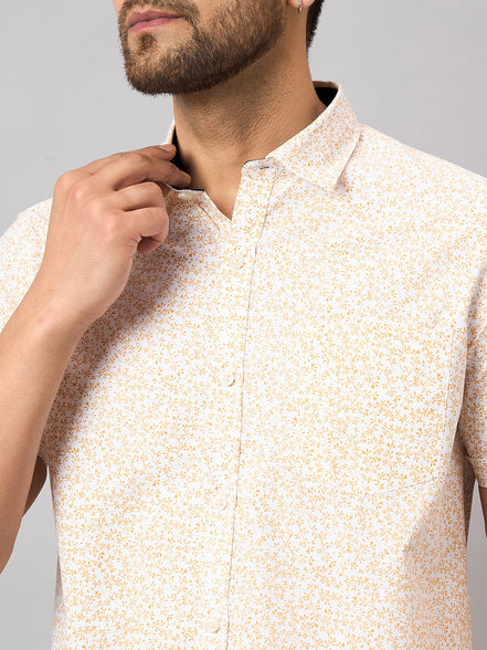 Off White Printed Shirt
