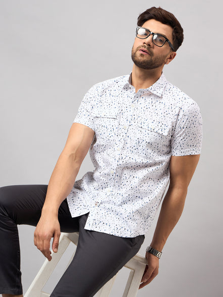White Printed Shirt