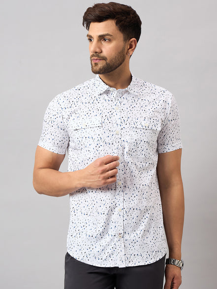 White Printed Shirt