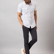 White Printed Shirt