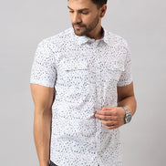 White Printed Shirt