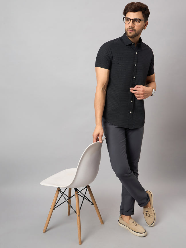 Black Printed Shirt