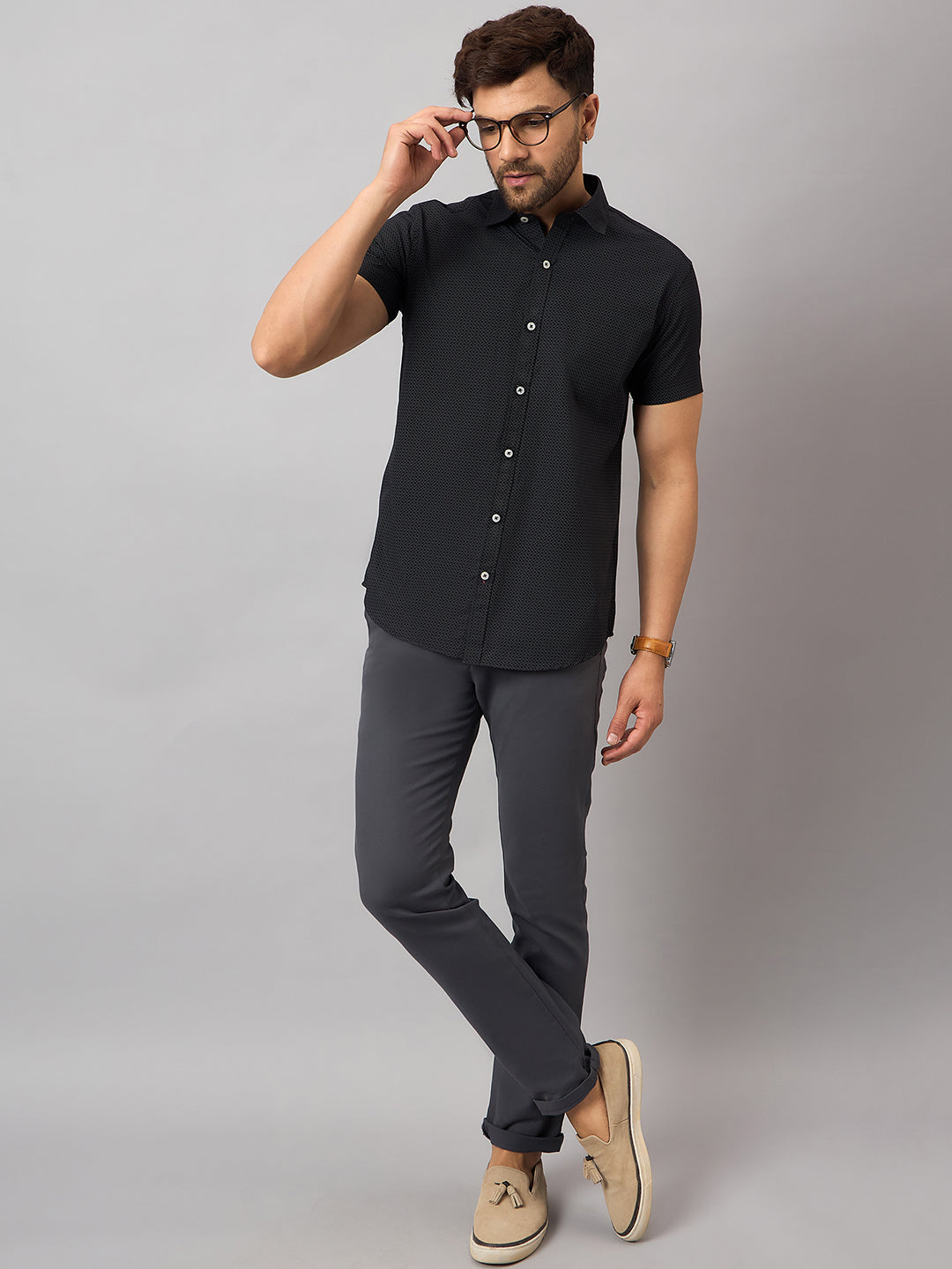 Black Printed Shirt