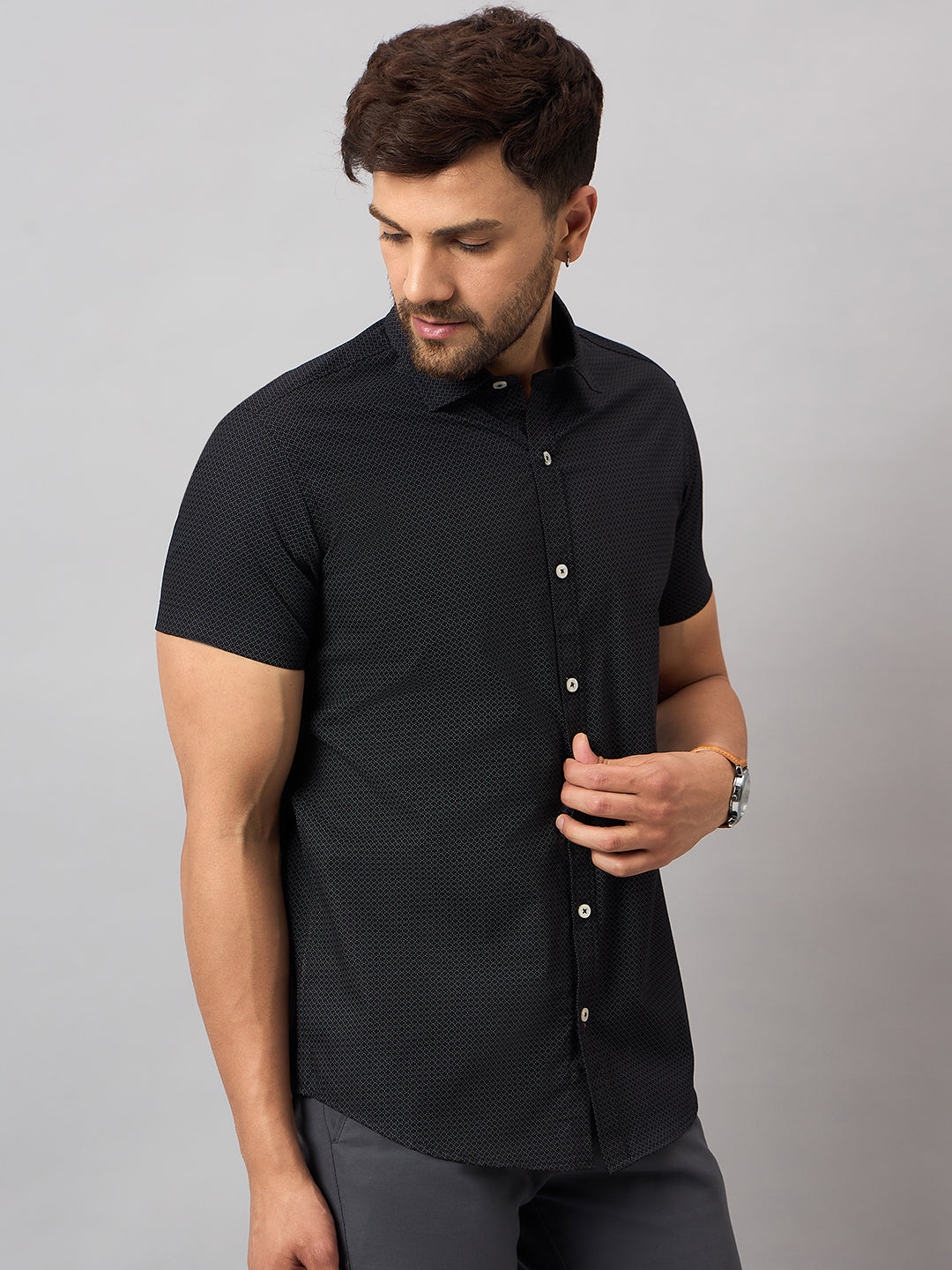 Black Printed Shirt
