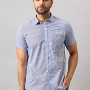 Blue Printed Shirt