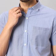 Blue Printed Shirt