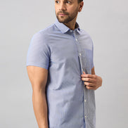 Blue Printed Shirt