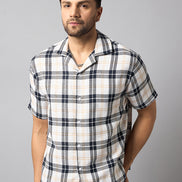 White Checked Shirt