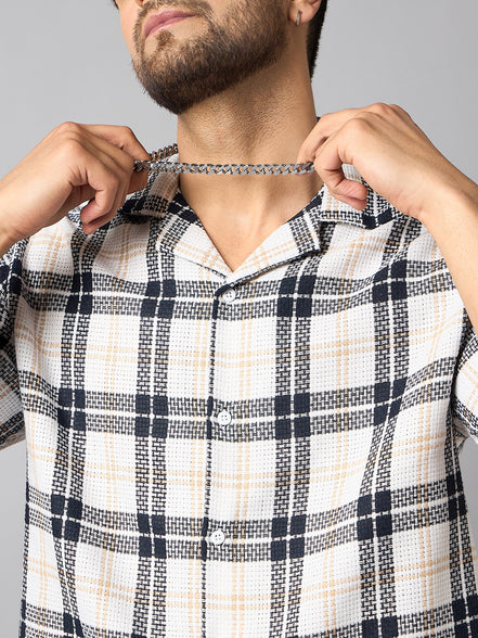 White Checked Shirt