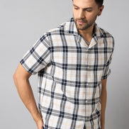 White Checked Shirt