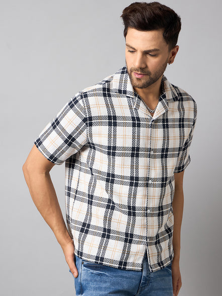 White Checked Shirt