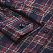 Navy Blue Checked Shirt
