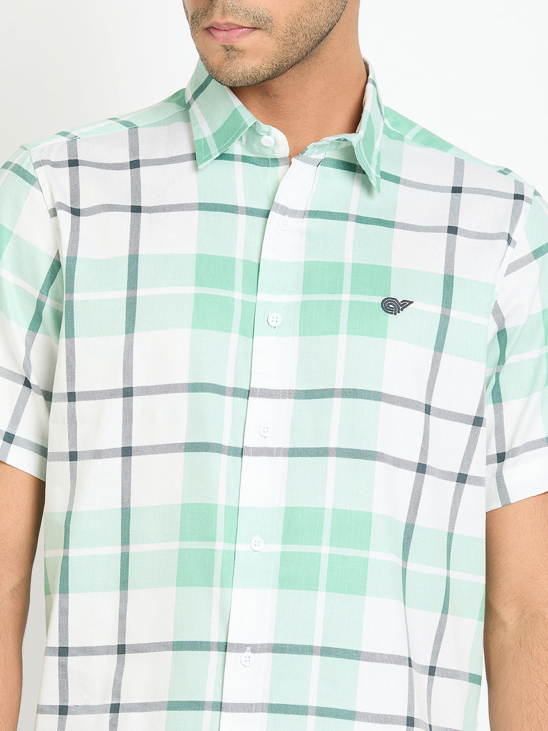 Green Checked Shirt