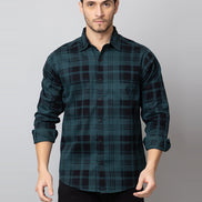 Blue Checked Collared Shirt