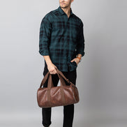 Blue Checked Collared Shirt