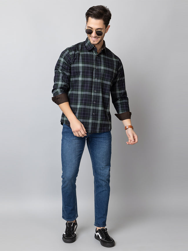 Green Check Reversible Shirt