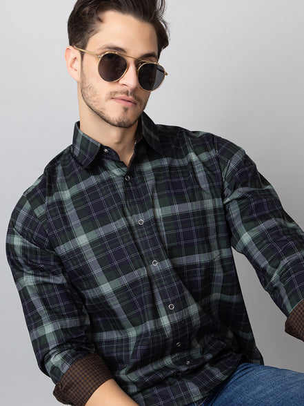Green Check Reversible Shirt