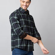 Green Check Reversible Shirt