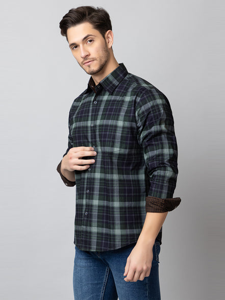 Green Check Reversible Shirt