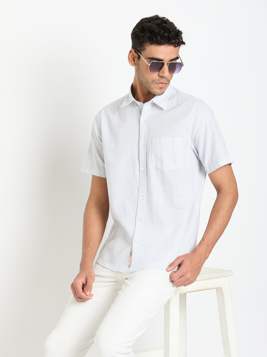 Light Sky Printed Shirt