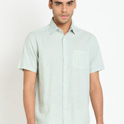 Light Green Printed Shirt