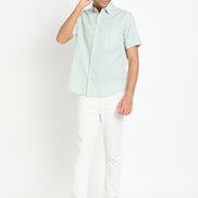 Light Green Printed Shirt