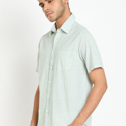 Light Green Printed Shirt