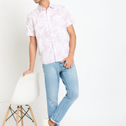 Lavender Floral Print Shirt