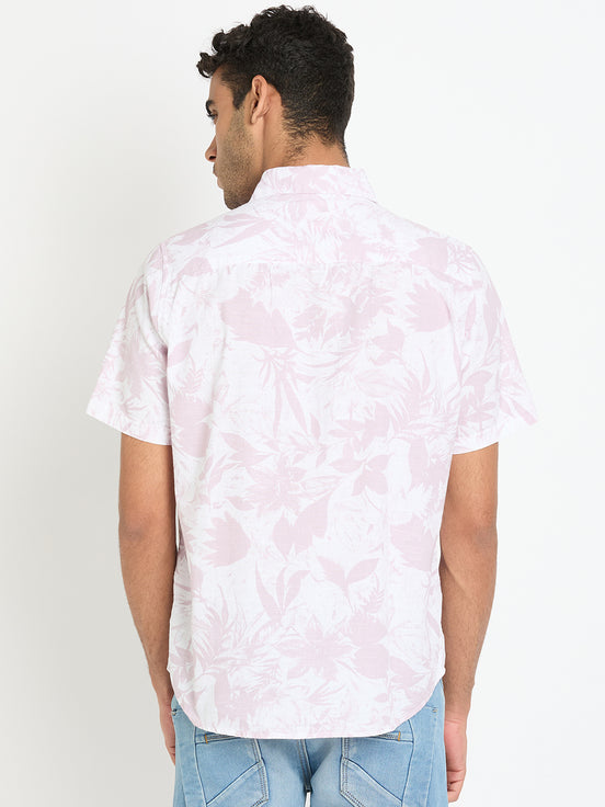 Lavender Floral Print Shirt