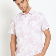 Lavender Floral Print Shirt