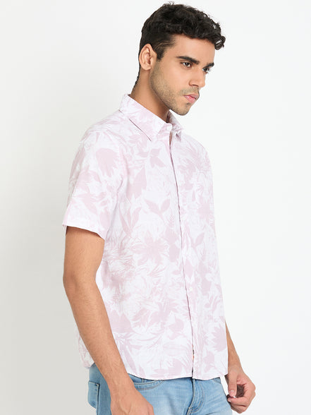 Lavender Floral Print Shirt