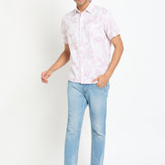 Lavender Floral Print Shirt